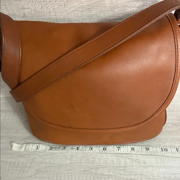 Coach Tan Fletcher Leather Crossbody Bag - Picture 8 of 14